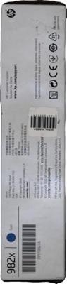 982X - 116 ml - hoog rendement - cyaan - origineel - PageWide - inktcartridge 982X - 116 ml - hoog rendement - cyaan - origineel - PageWide - inktcartridge