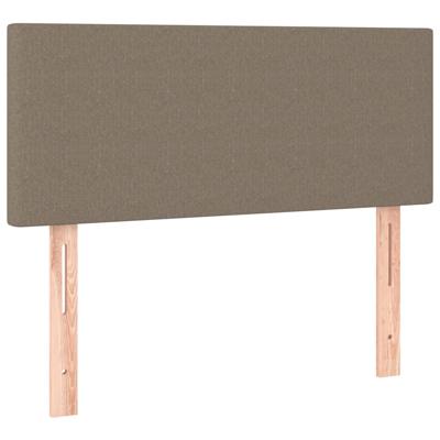 Boxspring met matras stof taupe 100x200 cm