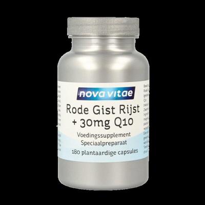 Nova Vitae Rode gist rijst + 30mg Q10 180 Vegetarische capsules Nova Vitae Rode gist rijst + 30mg Q10 180 Vegetarische capsules