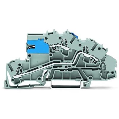 WAGO 2003-7640 Installatie-etageklem 5.20 mm Spanveer Toewijzing: NT, L Grijs 50 stuk(s)