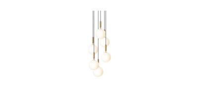 Nuura Miira 6 Hanglamp - Messing - Wit Nuura Miira 6 Hanglamp - Messing - Wit
