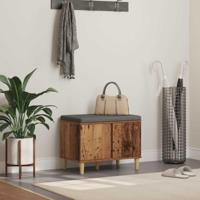 Halbank met kussen met opslag Oudhout 60 x 38 x 46 cm - thumbnail