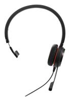 Jabra Evolve 30 II, Microsoft Teams gecertificeerde stereo bedrade headset met oproepbesturingseenheid, ruisonderdrukkende microfoon, LED-indicatoren, uitstekende geluidskwaliteit - USB-C/A, zwart - thumbnail