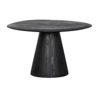 WOOOD Organische Salontafel 'Posture' Mangohout, 70 x 59cm, kleur Zwart - thumbnail