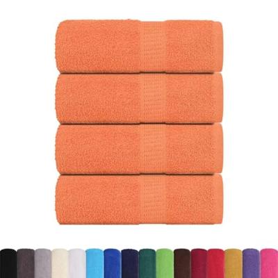 VidaXL Zeepdoekjes 4 st 30x30 cm 360 g/m² 100% katoen oranje