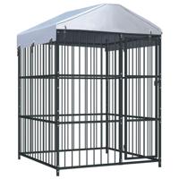 Hondenkennel voor buiten met dak 150x150x200 cm - thumbnail