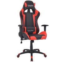 VidaXL Bureau-/gamestoel verstelbaar kunstleer rood - thumbnail