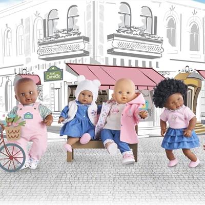 Corolle rok met ruches en t-shirt voor babypop, 30cm.