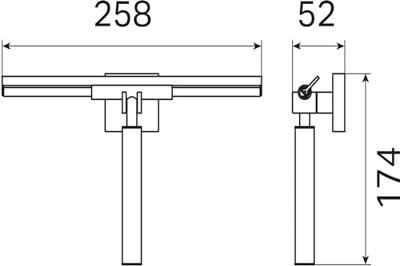 Wisserset Haceka Mezzo Tec met Ophangknop Mat Chroom Haceka