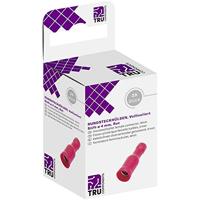 TRU COMPONENTS T1904C048 Ronde connector huls 0.50 mm² 1.50 mm² Volledig geïsoleerd Rood 25 stuk(s) - thumbnail