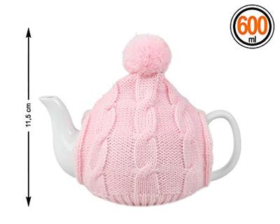 Theepot 112435 Porselein Kleur Roze Theepot 112435 Porselein Kleur Roze