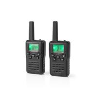 Nedis WLTK1010BK Walkietalkie Bereik 10 Km 8 Kanalen Vox Oplaadstation 2 Stuks Zwart - thumbnail