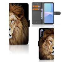 Sony Xperia 10 III | Telefoonhoesje | Met pasjeshouder | Leeuw - thumbnail