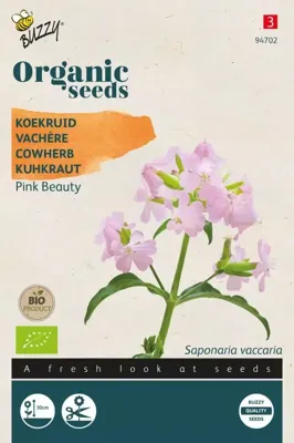 Organic Saponaria Koekruid Pink Beauty (Bio) zaden Buzzy - Buzzy