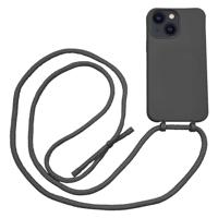 Høyde - iPhone 13 Mini - Telefoonhoes met koord - Zwart - thumbnail