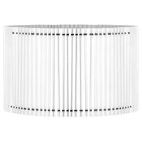 Papieren Gevouwen Lampenkap - Cilindrisch - White - ø40 x 20 cm - E27 fitting - Voor Staande Lamp - Ontworpen voor woonkamer en eetkamer - thumbnail