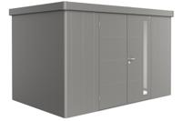 Biohort Neo 2D metalen tuinhuis kwartsgrijs 348x236 cm met dubbele deur- Plat dak- Metaal- Biohort - thumbnail