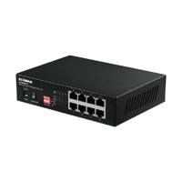 EDiMAX ES-1008PHE netwerkswitch L2 Fast Ethernet (10/100), Ethernet-verbinding, ondersteunt de stroomvoorziening via deze poort (PoE) zwart - thumbnail