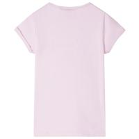 Kindershirt 128 lila - thumbnail