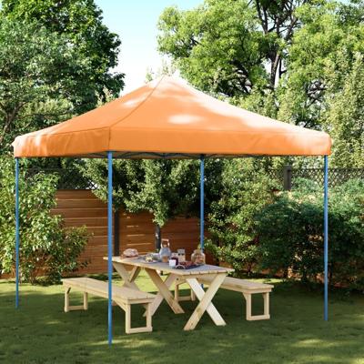 Partytent inklapbaar pop-up 292x292x315 cm oranje Partytent inklapbaar pop-up 292x292x315 cm oranje