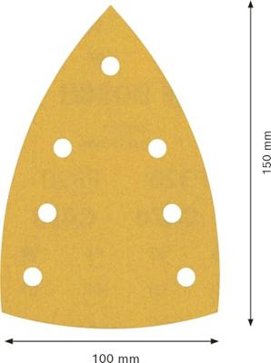 Bosch Accessoires expert c470 schuurpapier voor deltaschuurmachines 100 x 150 mm, k320 10-delig - 1 stuk(s) - 2608901166 Bosch Accessoires expert c470 schuurpapier voor deltaschuurmachines 100 x 150 mm, k320 10-delig - 1 stuk(s) - 2608901166