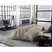 Sleeptime Flanel Washed Cotton Taupe 140 x 200/220 cm - thumbnail