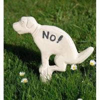 Hondenbordje wit no / Esschert Design - thumbnail