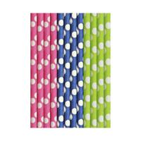 Duni Papieren Rietjes Cocktail Dots 25st - thumbnail