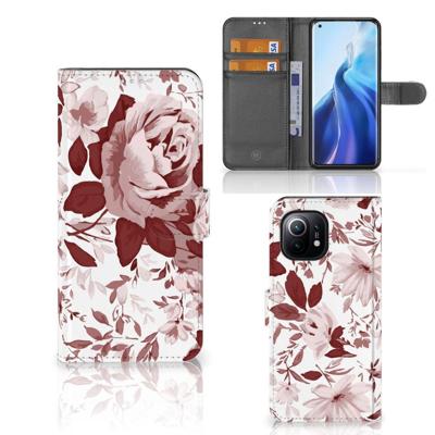 Hoesje Xiaomi Mi 11 Watercolor Flowers Hoesje Xiaomi Mi 11 Watercolor Flowers