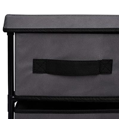 VidaXL Opbergkast met 6 lades 55x29x55 cm staal grijs VidaXL Opbergkast met 6 lades 55x29x55 cm staal grijs