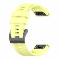 By Qubix - Siliconen sportbandje - Geel - Compatible met Garmin Instinct 3 / Instinct E - 45mm - Compatible Garmin bandje - Bandbreedte: 22mm - thumbnail