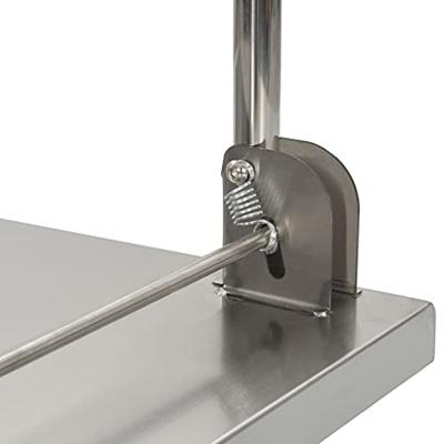 Platformwagen 82x53x86 cm roestvrij staal zilverkleurig