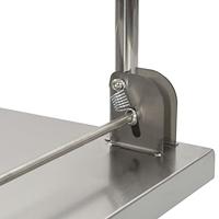 Platformwagen 82x53x86 cm roestvrij staal zilverkleurig - thumbnail