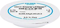 Felder ISO-Core Clear SAC305 Soldeertin Spoel Sn96,5Ag3Cu0,5 0.75 mm - thumbnail