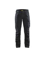 Blåkläder Dames Service werkbroek stretch 71401141 | Zwart/Zwart | Maat 46 - 7330509814161 - thumbnail