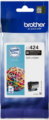 Brother Inktcartridge LC-424BK Origineel Zwart LC424BK