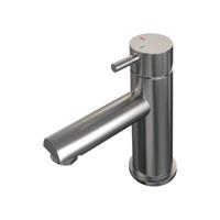 Lage opbouw wastafelmengkraan model B, RVS geborsteld PVD afwerking - thumbnail