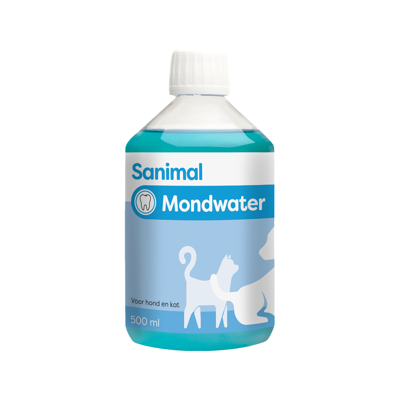 Sanimal Mondwater voor hond en kat 500 ml