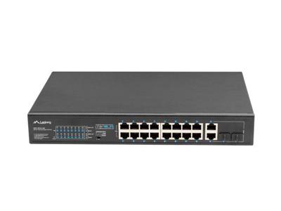 Lanberg Switch rack 19" POE+ 16x 100MB /2X COMBO GIGABIT ETHERNET 250W