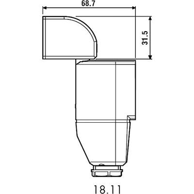 Finder IR-bewegingsmelder 18.11.8.230.0000 230 V/AC 120 - 230 V/AC 1x NO 1 stuk(s)