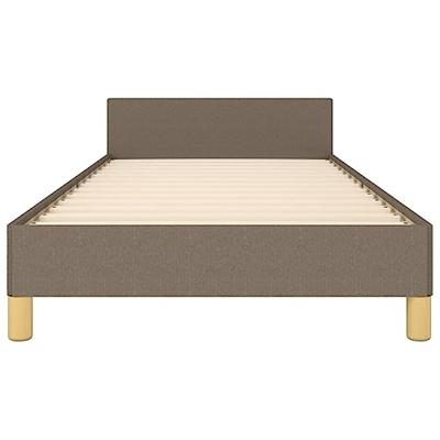 Bedframe zonder matras 90x190 cm stof taupe