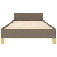 Bedframe zonder matras 90x190 cm stof taupe - thumbnail