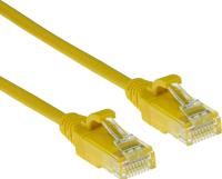 ACT DC9805 LSZH U/UTP CAT6 Datacenter Slimline Patchkabel Snagless | RJ45 Connectoren | Geel | 5 meter - thumbnail