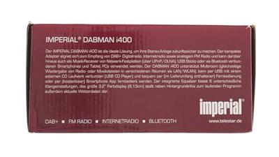 Imperial DABMAN i400 Internetradio-adapter DAB+, VHF (FM), Internet Bluetooth, DLNA, WiFi, Internetradio Geschikt voor DLNA, Multiroom ondersteuning Zwart