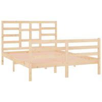 Bedframe massief hout 140x190 cm - thumbnail