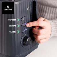 Taurus Jonic Toast Broodrooster 2 sneden 1150 W Zwart - thumbnail