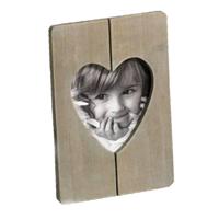 Cuore portretlijst 10x11cm bruin - thumbnail