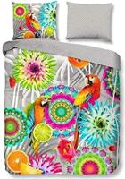 HIP Dekbedovertrek "mandala's, bloemen en papegaaien" - Multi - (240x200/220 cm) - Katoen Satijn - thumbnail
