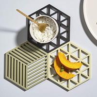 Zone - Triangles - Onderzetter zwart - thumbnail