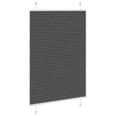 Pliss rolgordijn 85x150 cm stofbreedte 84,4 cm polyester zwart